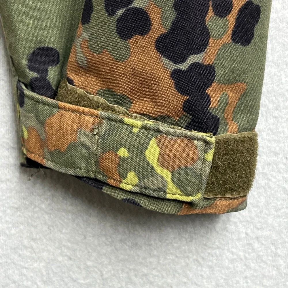 VTG 1994 German Flecktarn Camo Gore Tex Style Rain Parka Jacket 48/50 Bundeswehr